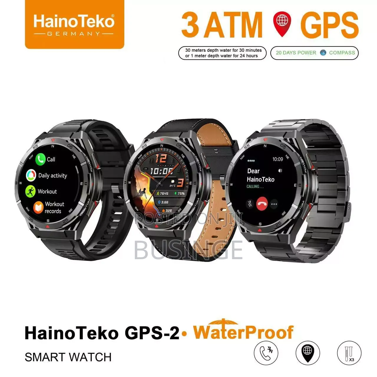 Haino Teko Gps-2 Smart Watch / Apple Ultra Look / Gps / Amoled / Call