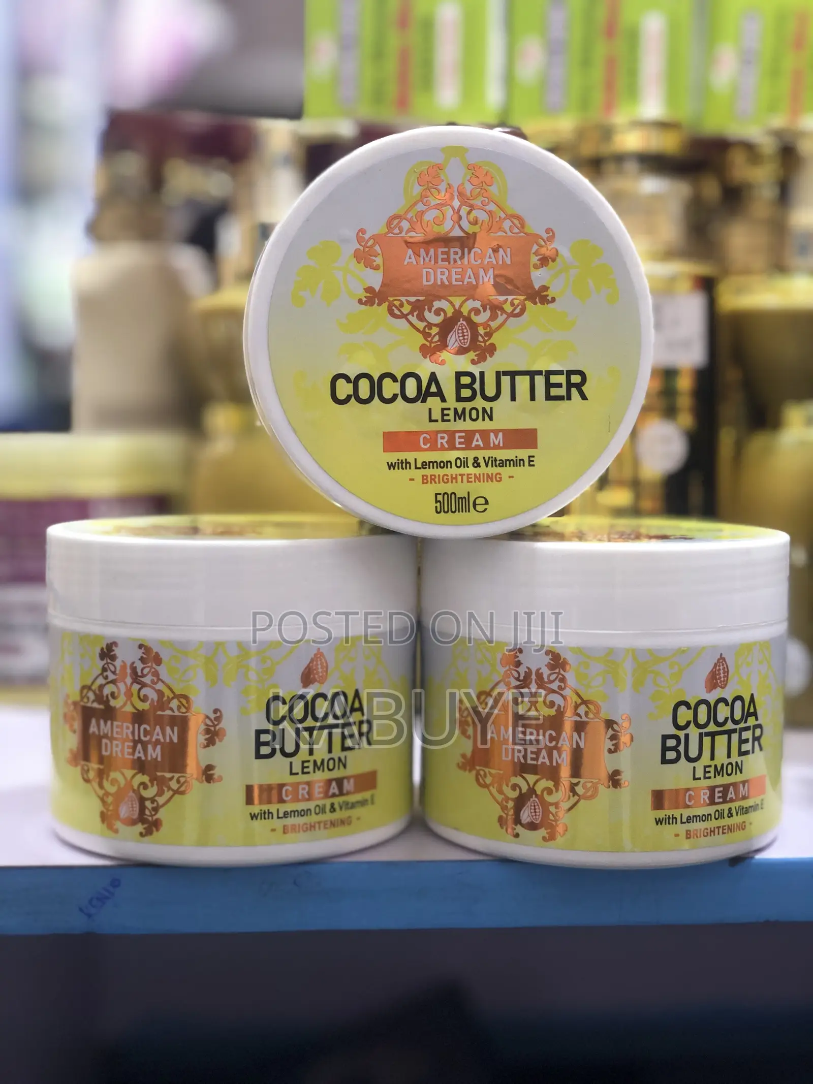 American Dream Cocoa Butter Lemon Cream.