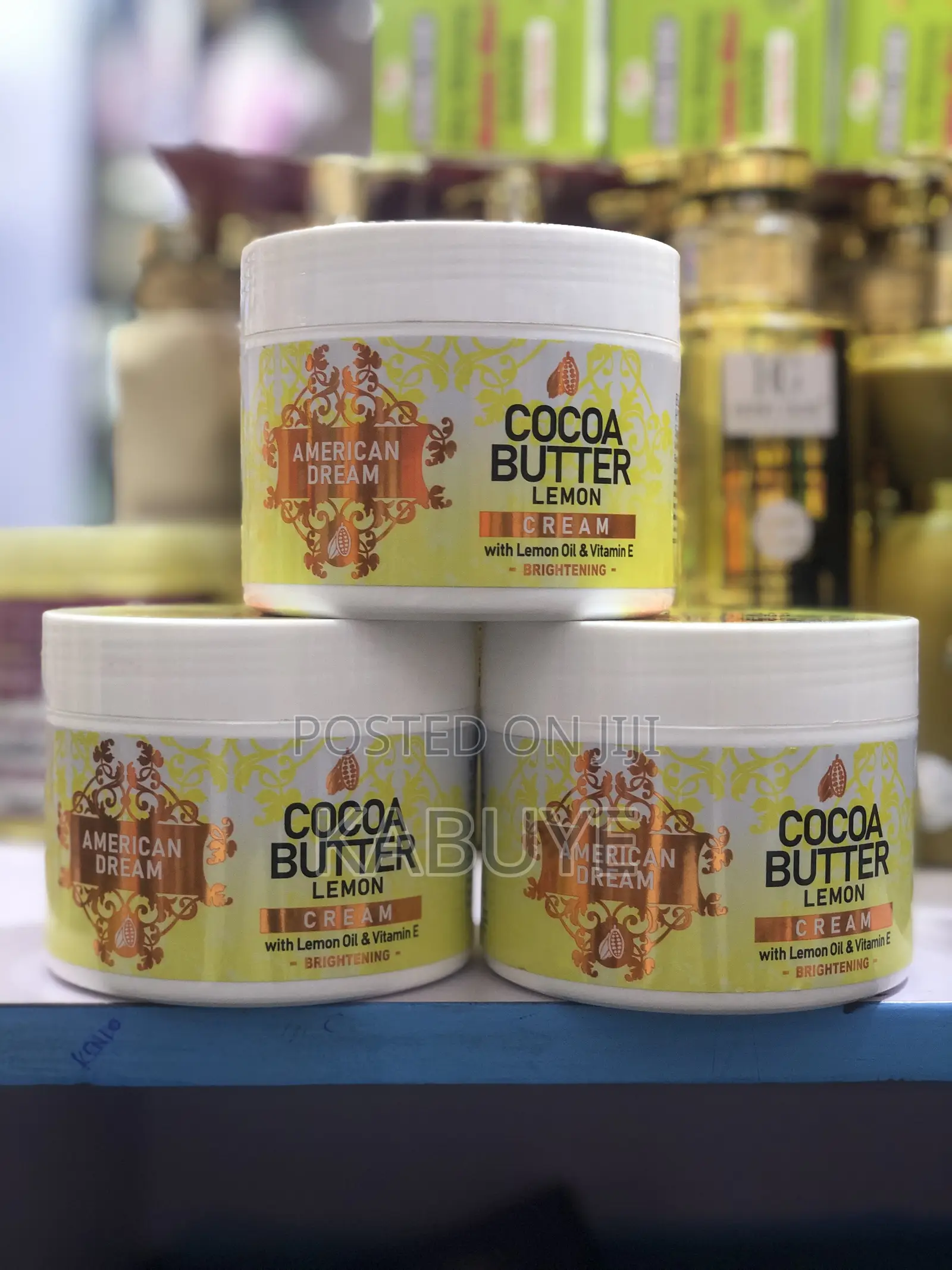 American Dream Cocoa Butter Lemon Cream.