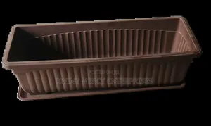Coffee Brown Plastic Planter Box
