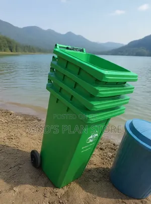 Outdoor Swivel Wheels Plastic Dust Bin 240litres Plastic Dust Bin