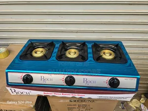 Roch 3 -Burners Gas Cooker Stainless Steel