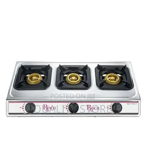 Roch 3 -Burners Gas Cooker Stainless Steel