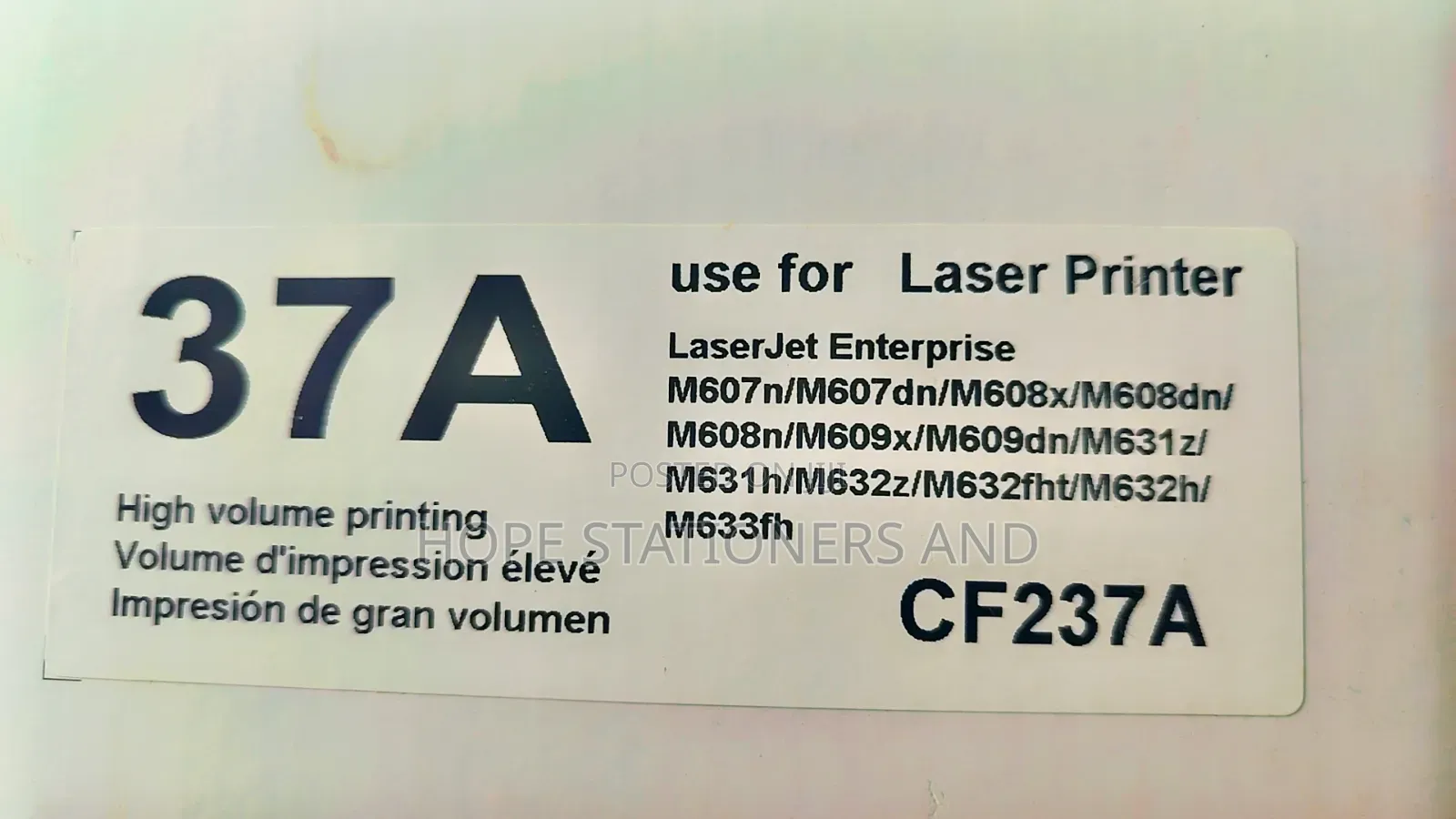 Hp 37a Printer Cartridge
