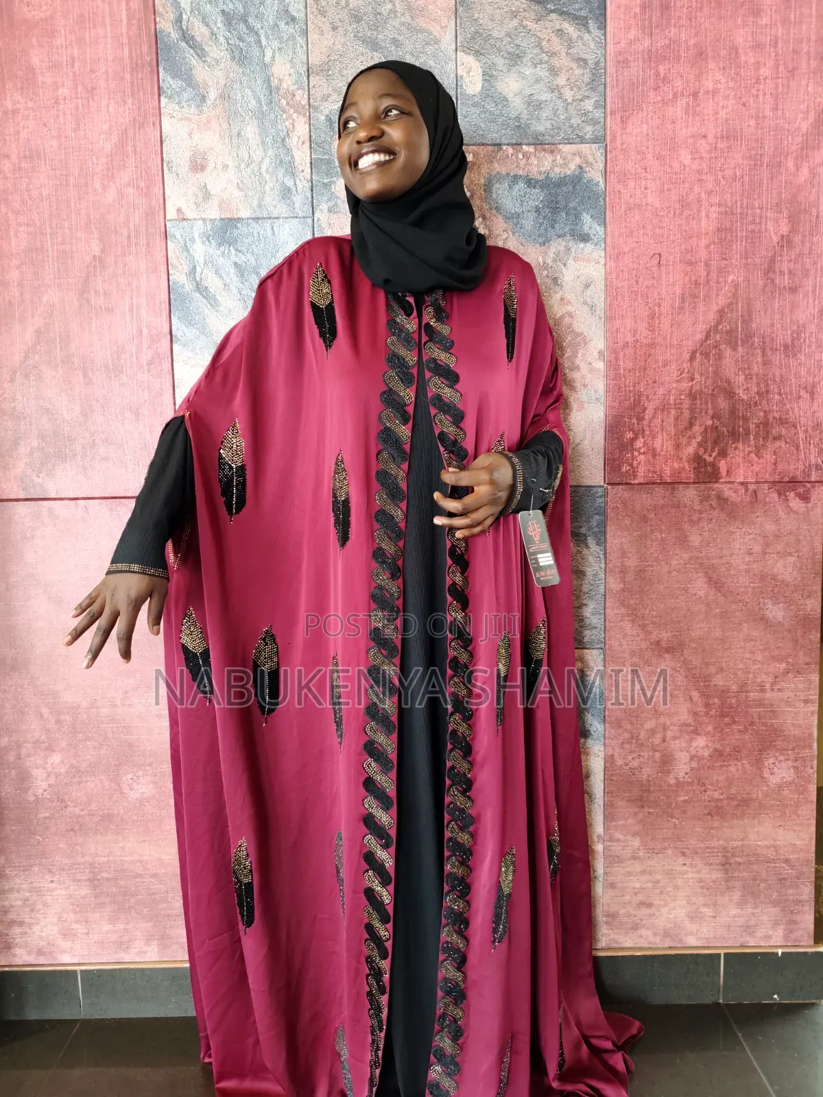 Two Piece Black Egypt Abaya
