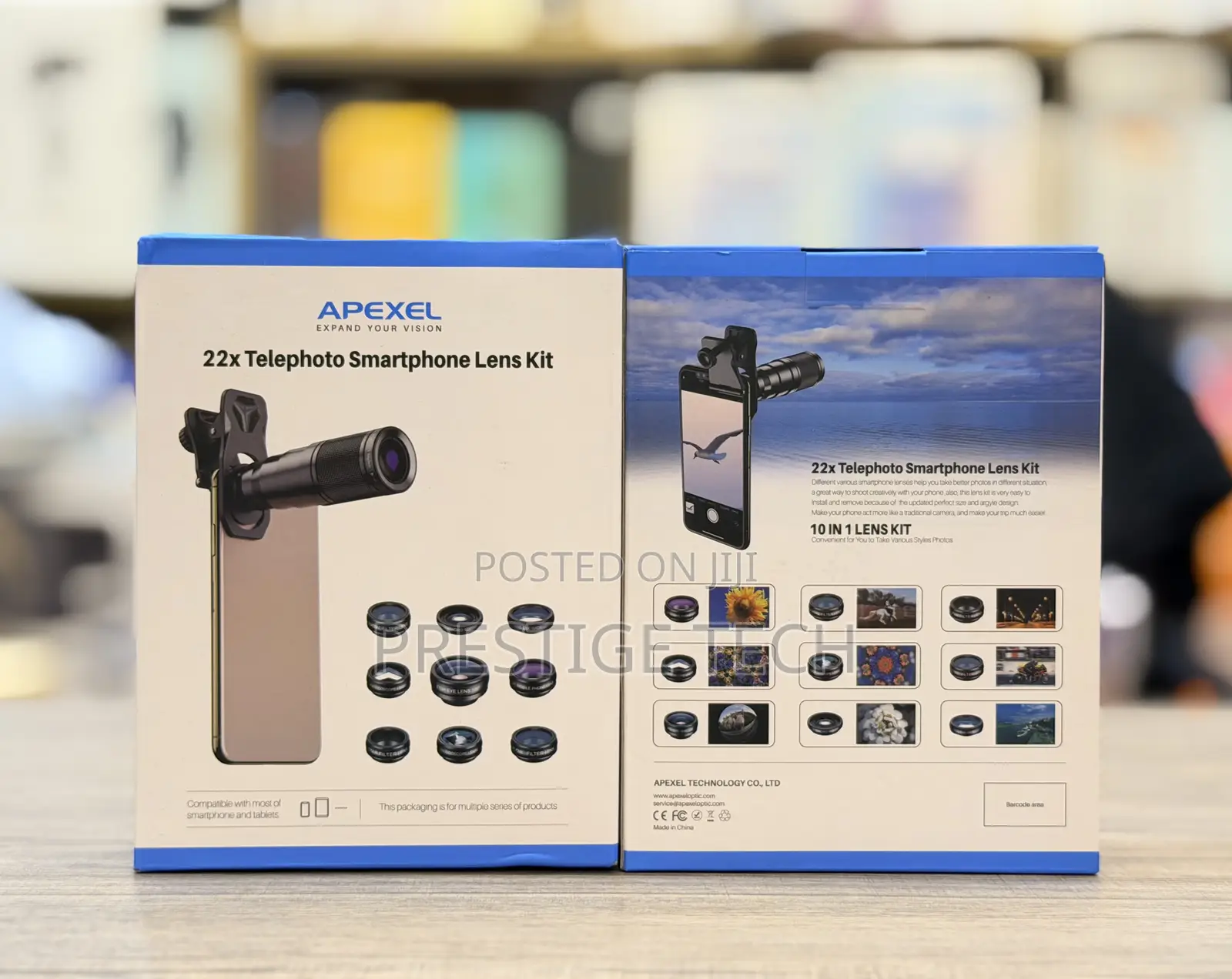 Apexel 9in1 Smart Phone Lens Kit, 22x Telephoto, Wide Angle, Macro