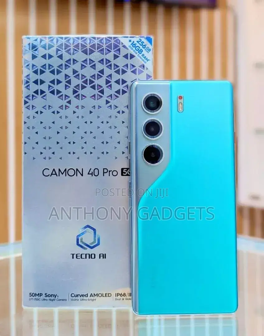 New Tecno Camon 40 Pro 5G 256 GB Blue