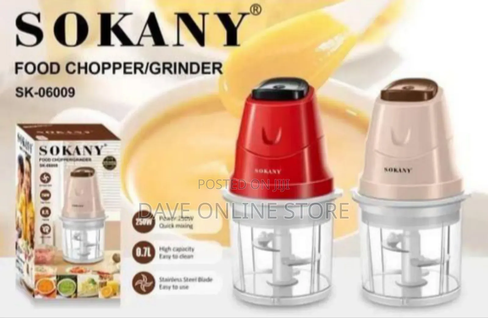 Sokany Compact Electric Food Chopper