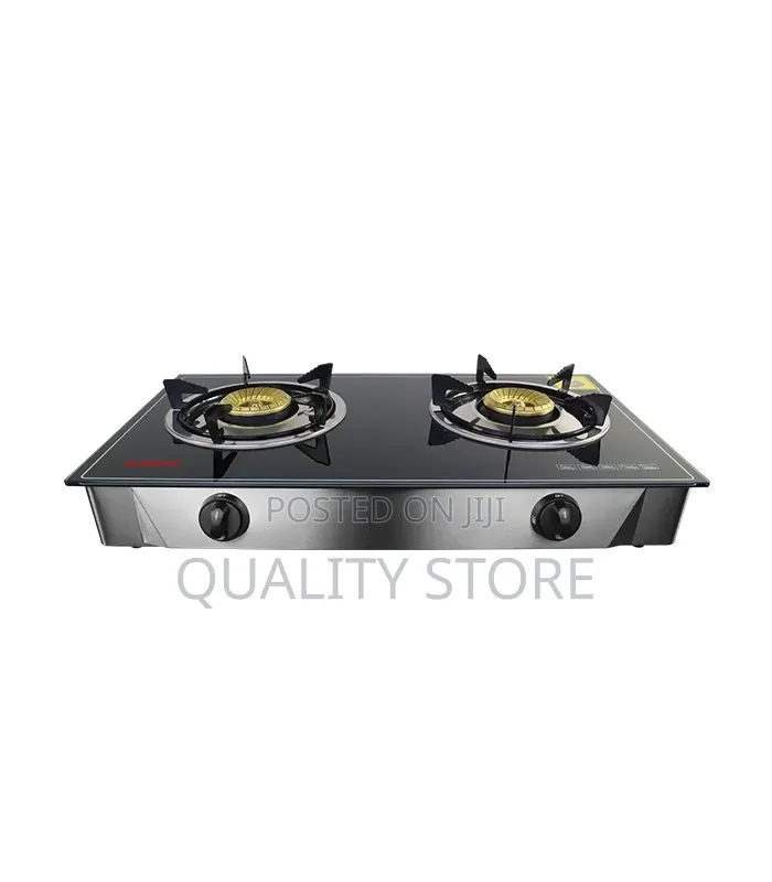 Yes 2-Burner Gas Cooker Glass