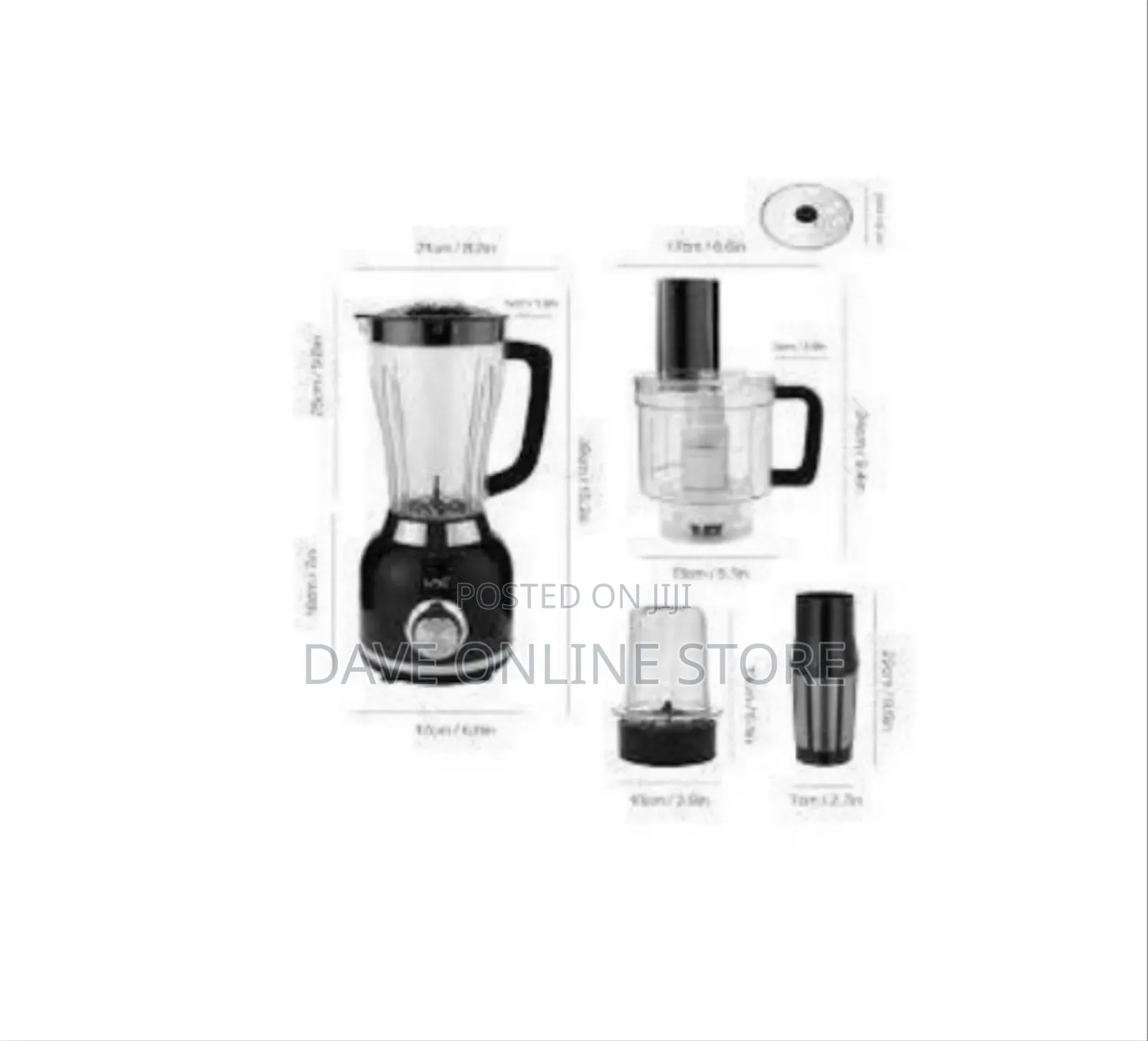 Multi-Functional Blender Set With Grinder and Chopper