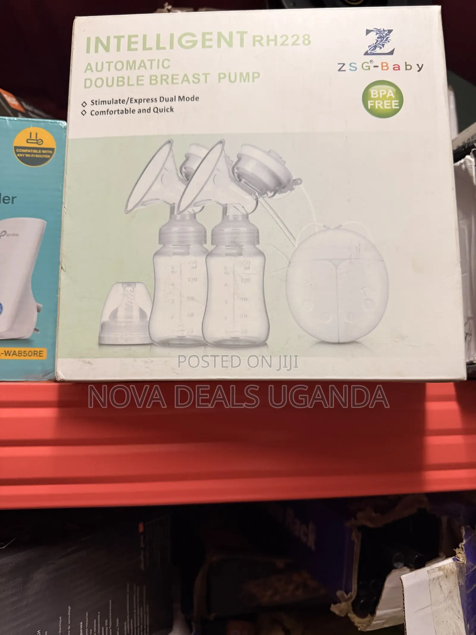 Portable Automatic Electric Double Breast Pump -rh228 Bpa Free