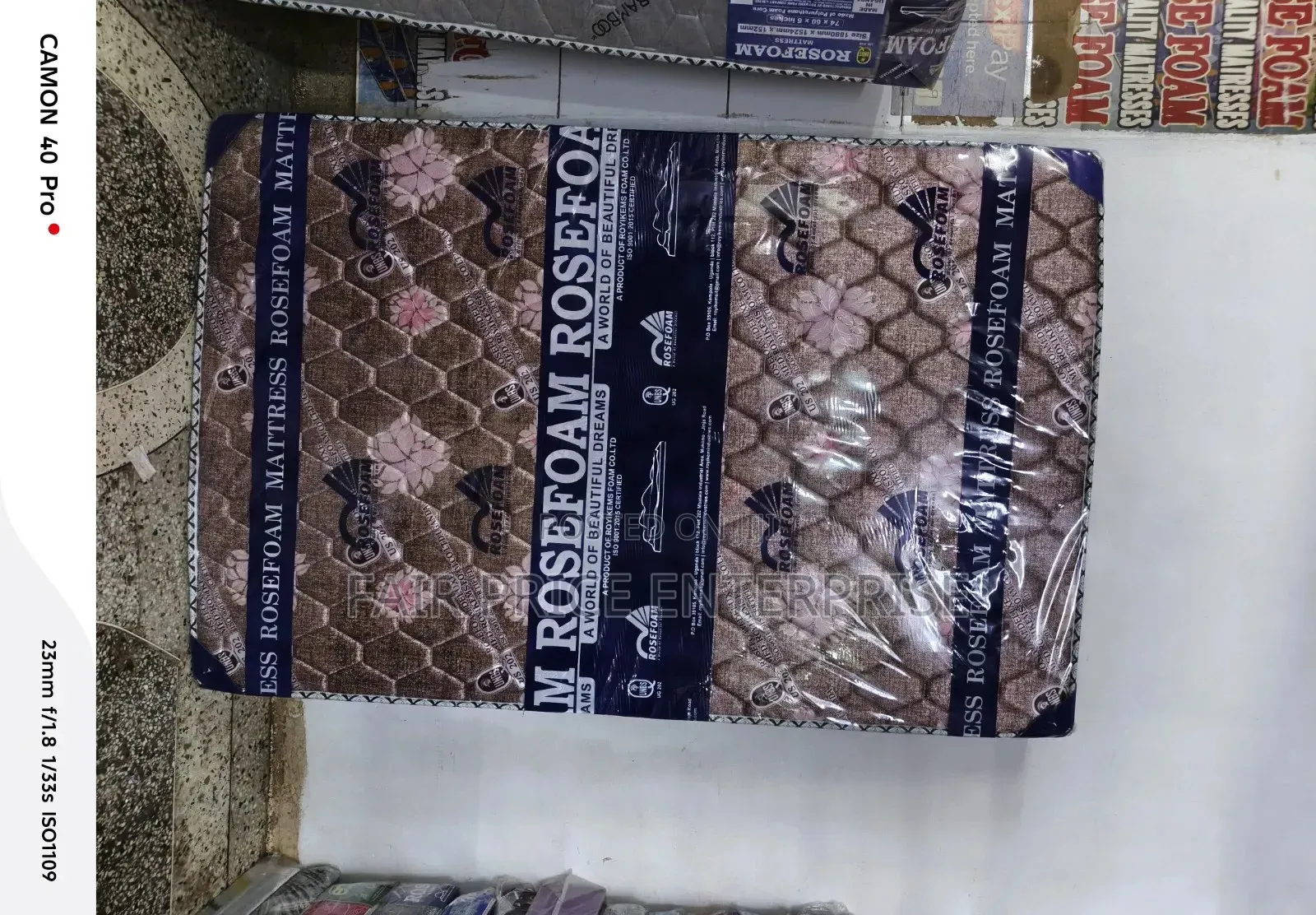 Rosefoam Mattress Super Density 4x6x6 Inches