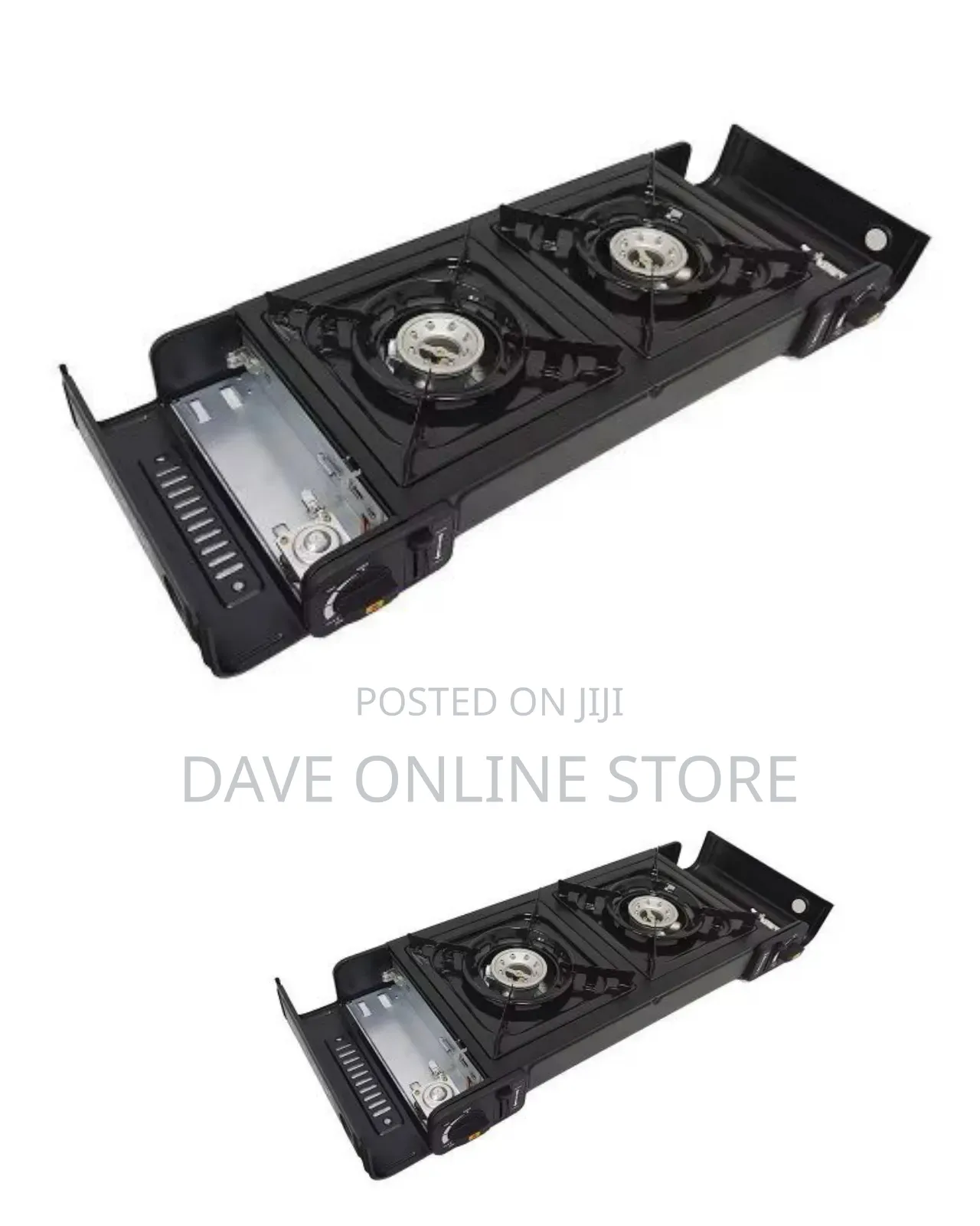 Portable Dual-Burner Butane Gas Stove Cooktop