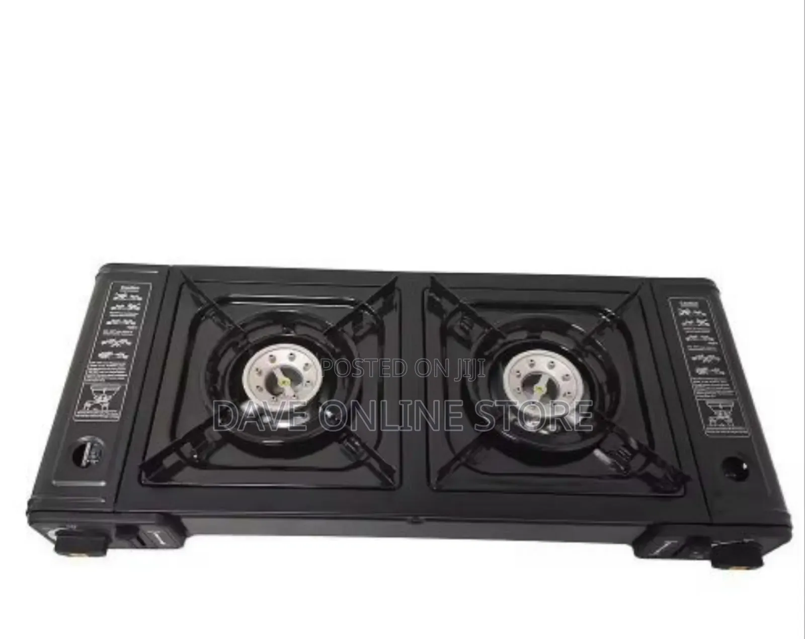 Portable Dual-Burner Butane Gas Stove Cooktop