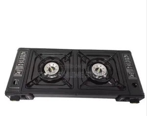 Portable Dual-Burner Butane Gas Stove Cooktop
