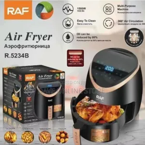 Raf Digital 4.5l Touchscreen Air Fryer With Rose Gold Accents