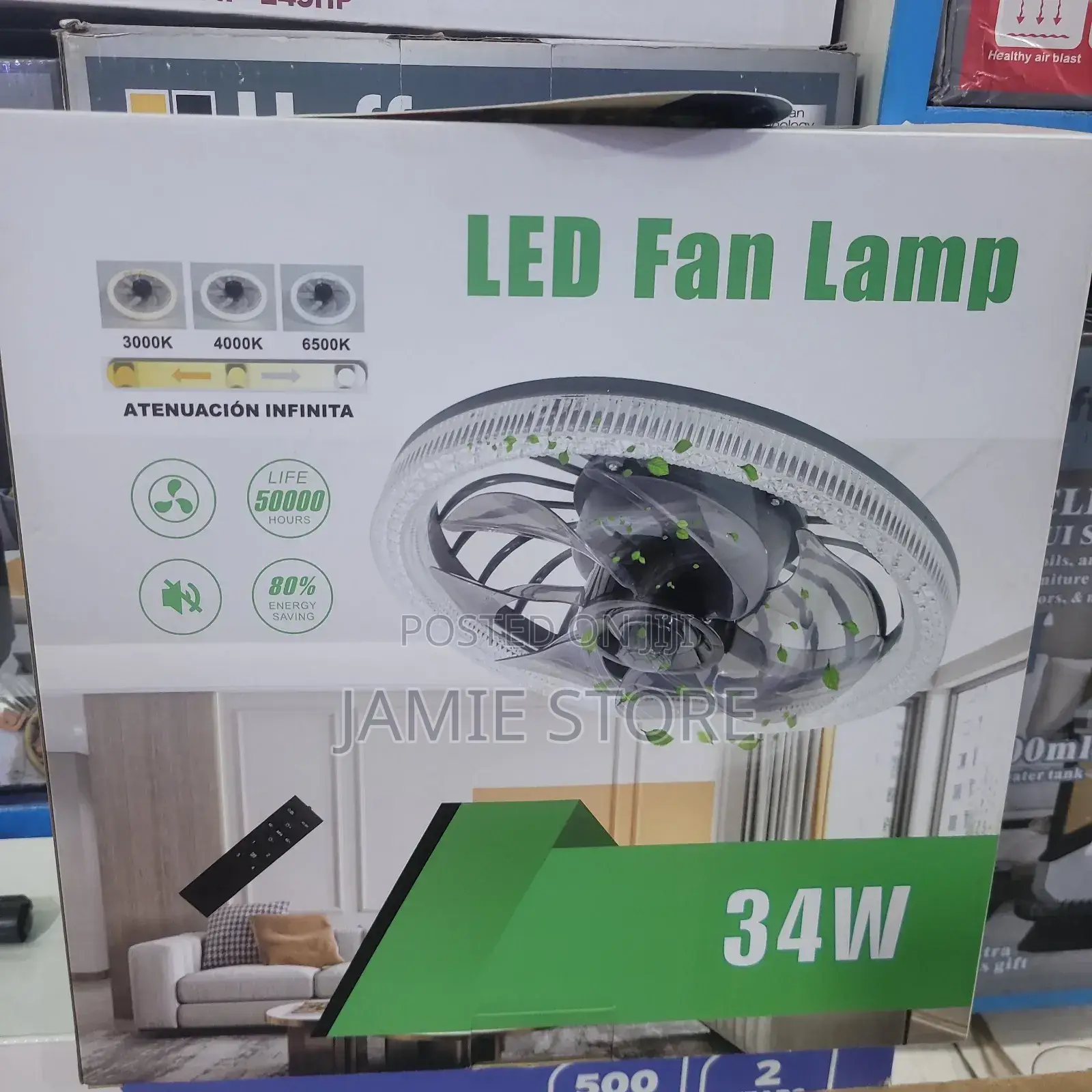 Led Fan Light,34w Led Fan Lamp