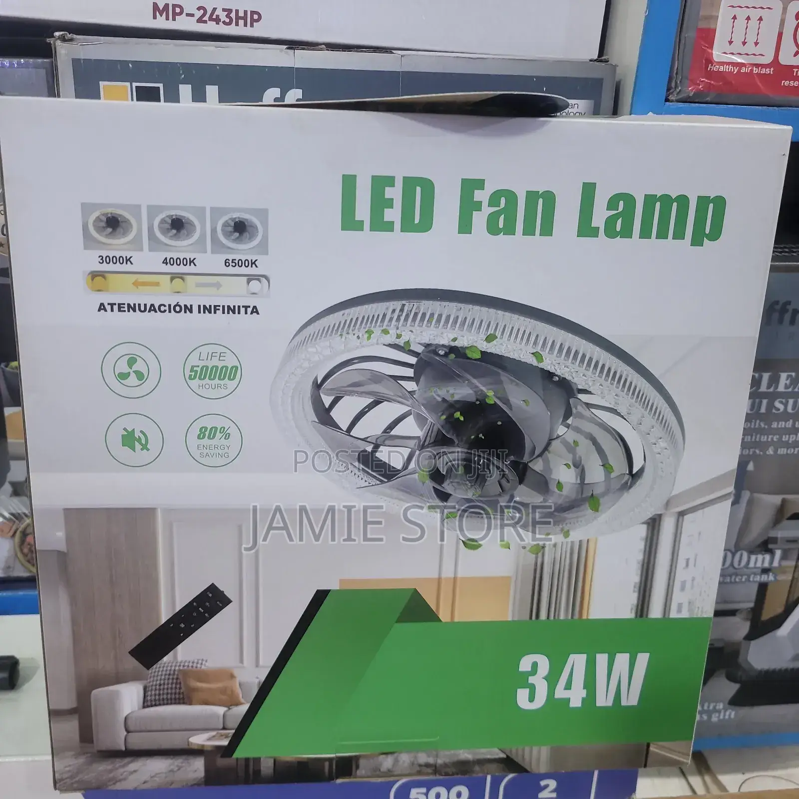 Led Fan Light,34w Led Fan Lamp