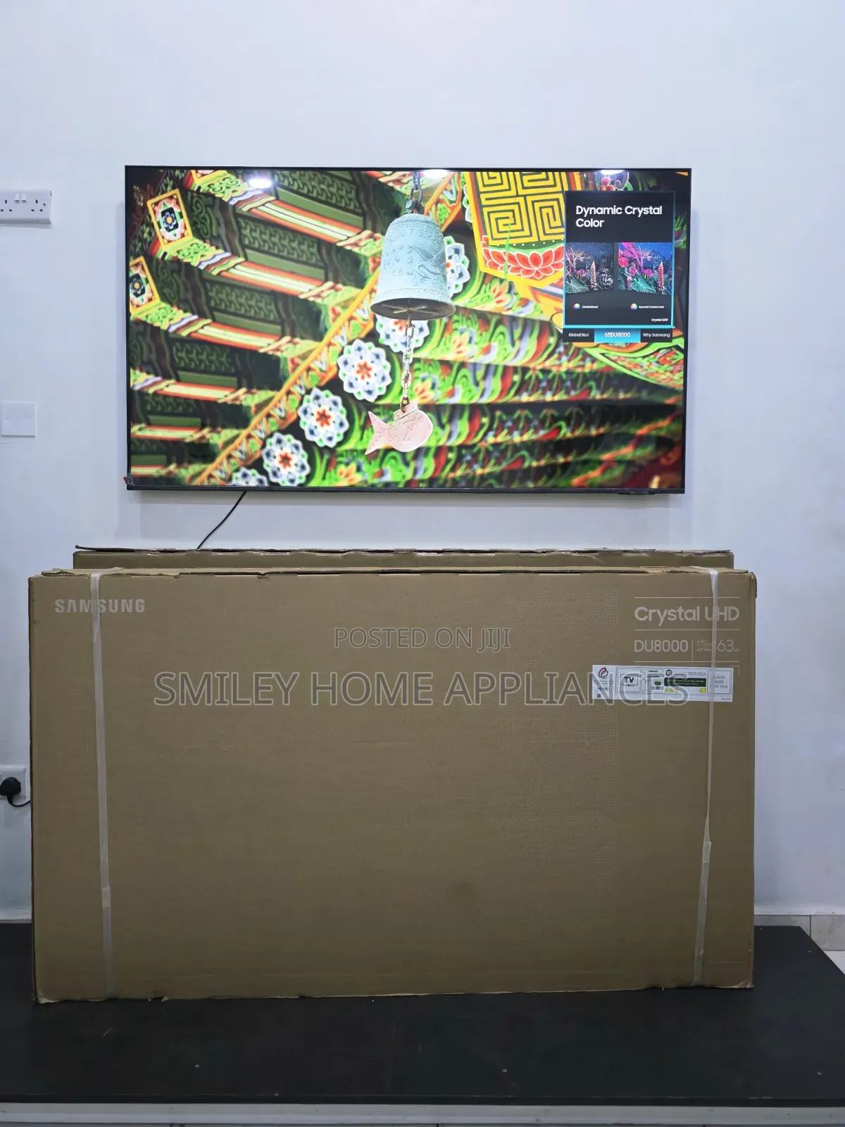 20% Discount Sales on Samsung 65inches Du8000 2024 Model Smart Slim Tv