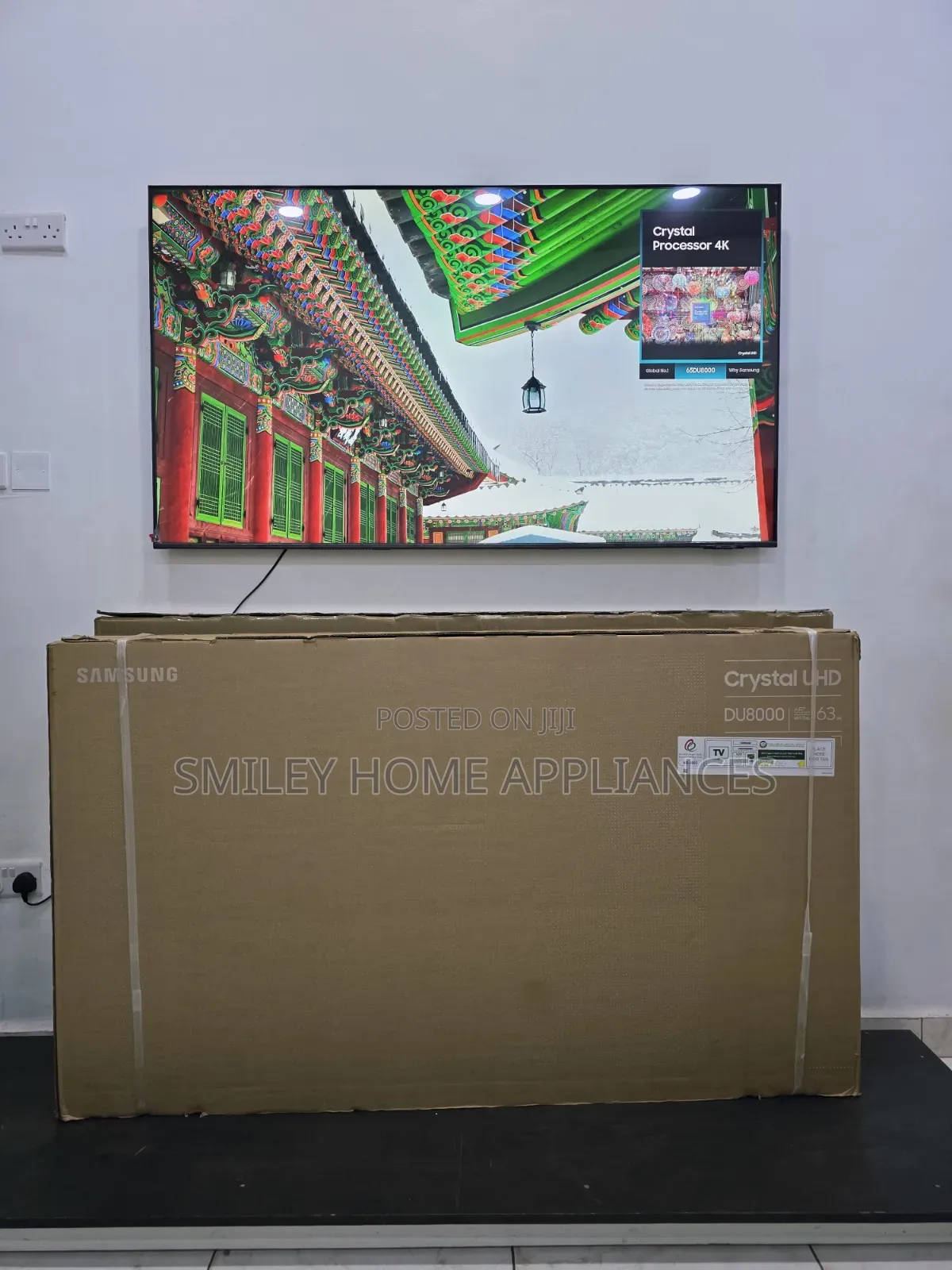 20% Discount Sales on Samsung 65inches Du8000 2024 Model Smart Slim Tv
