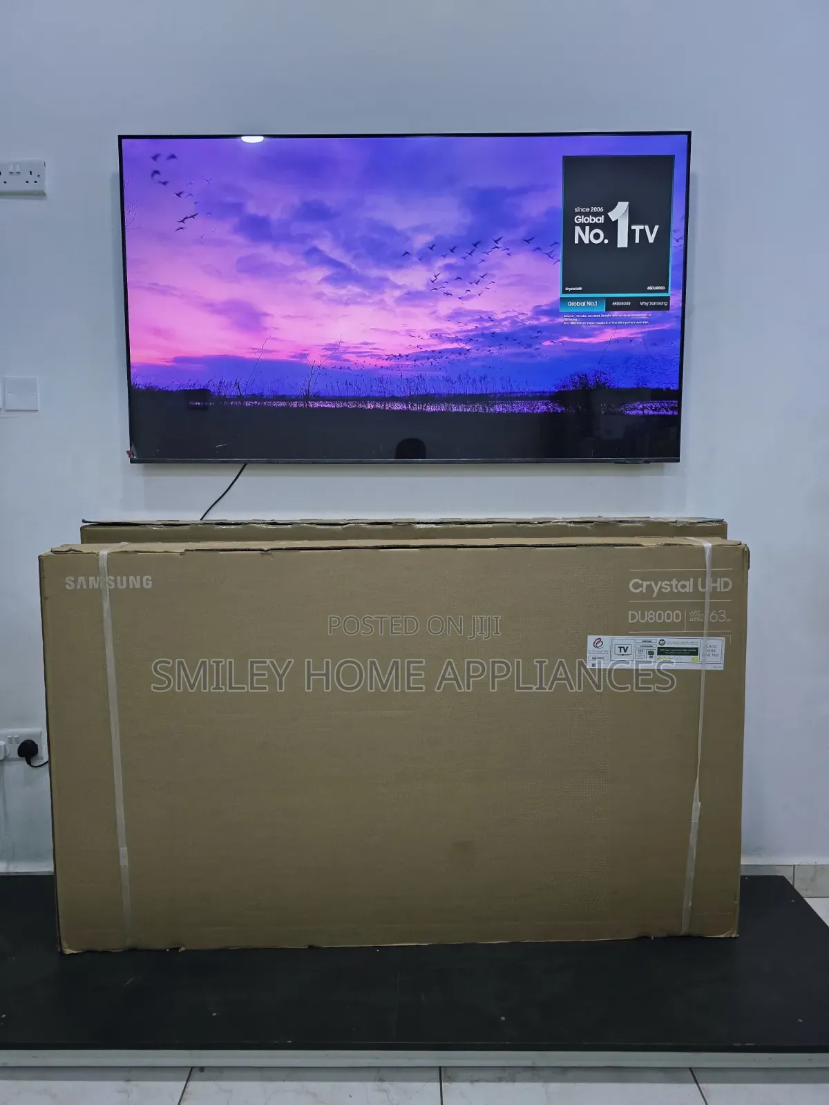 20% Discount Sales on Samsung 65inches Du8000 2024 Model Smart Slim Tv