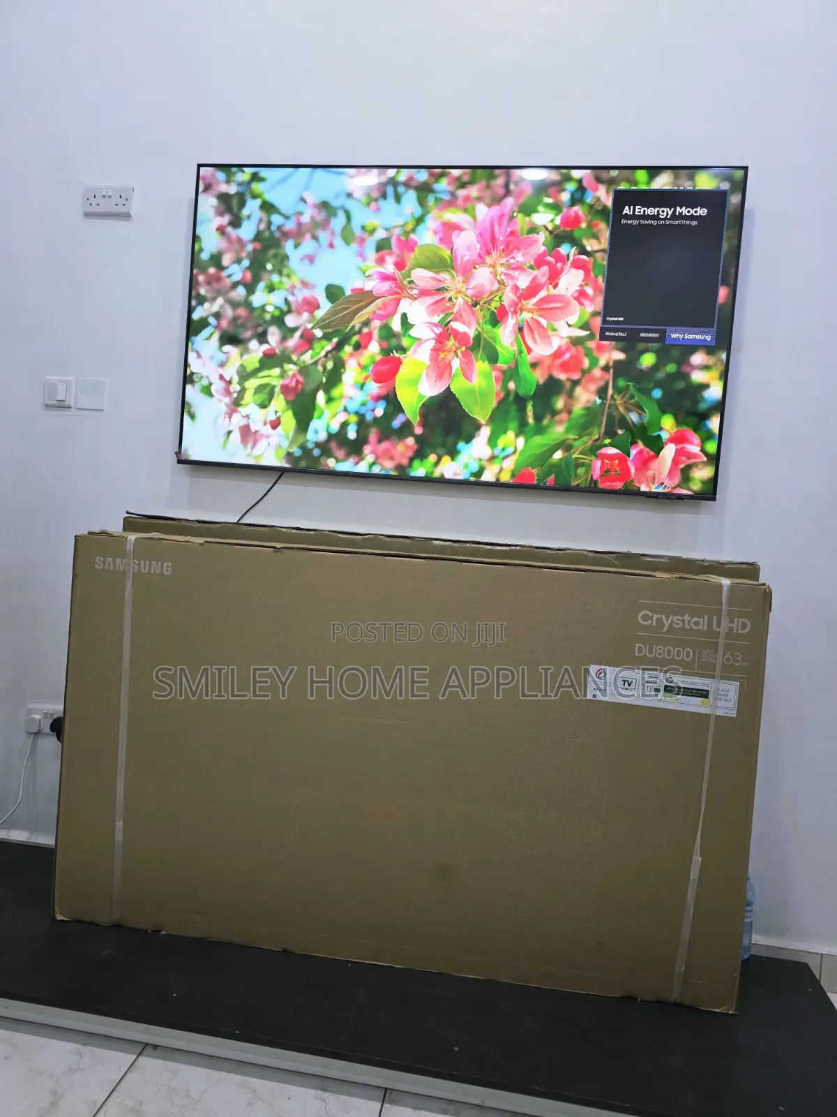 Brand New Du8000 Samsung 65inches Super Slim Edition Smart Tv.