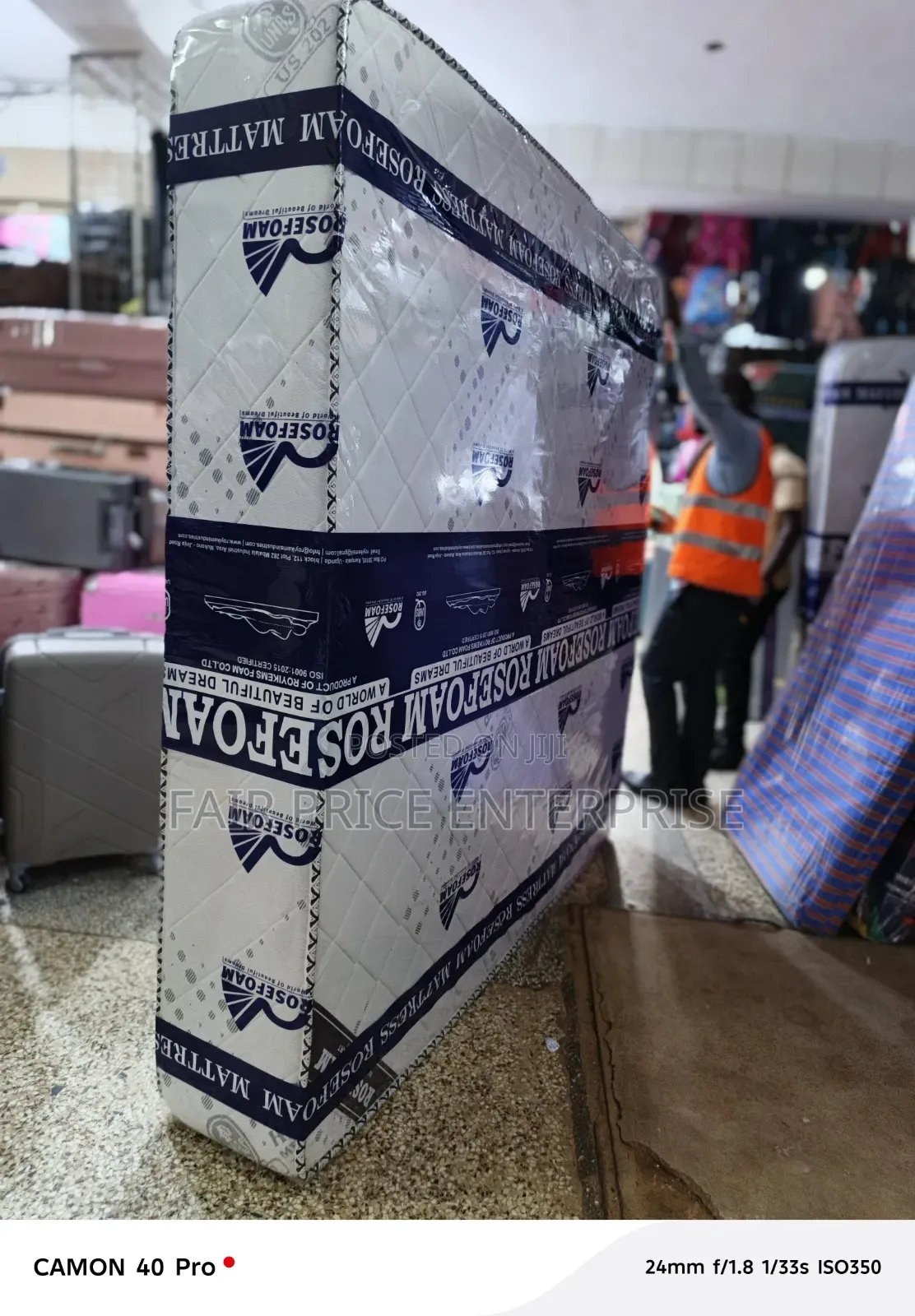 5x6 by 10 Inches. Rosefoam Mattresses. High Density Smart