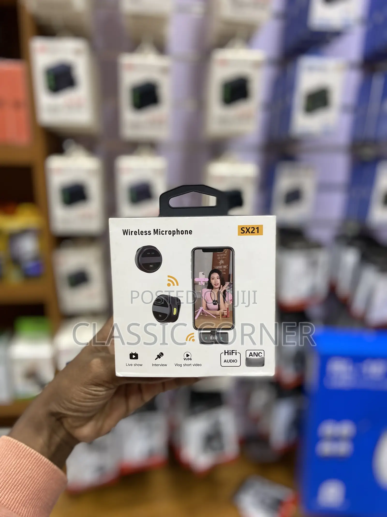 Sx21 Wireless Lavalier Microphone With Charging Case