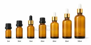 Dropper Bottles 10-Ml Glass Amber W/Reducer
