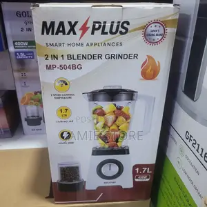 Max Plus 2 In 1 Blender ,1.7l Blender With A Grinder