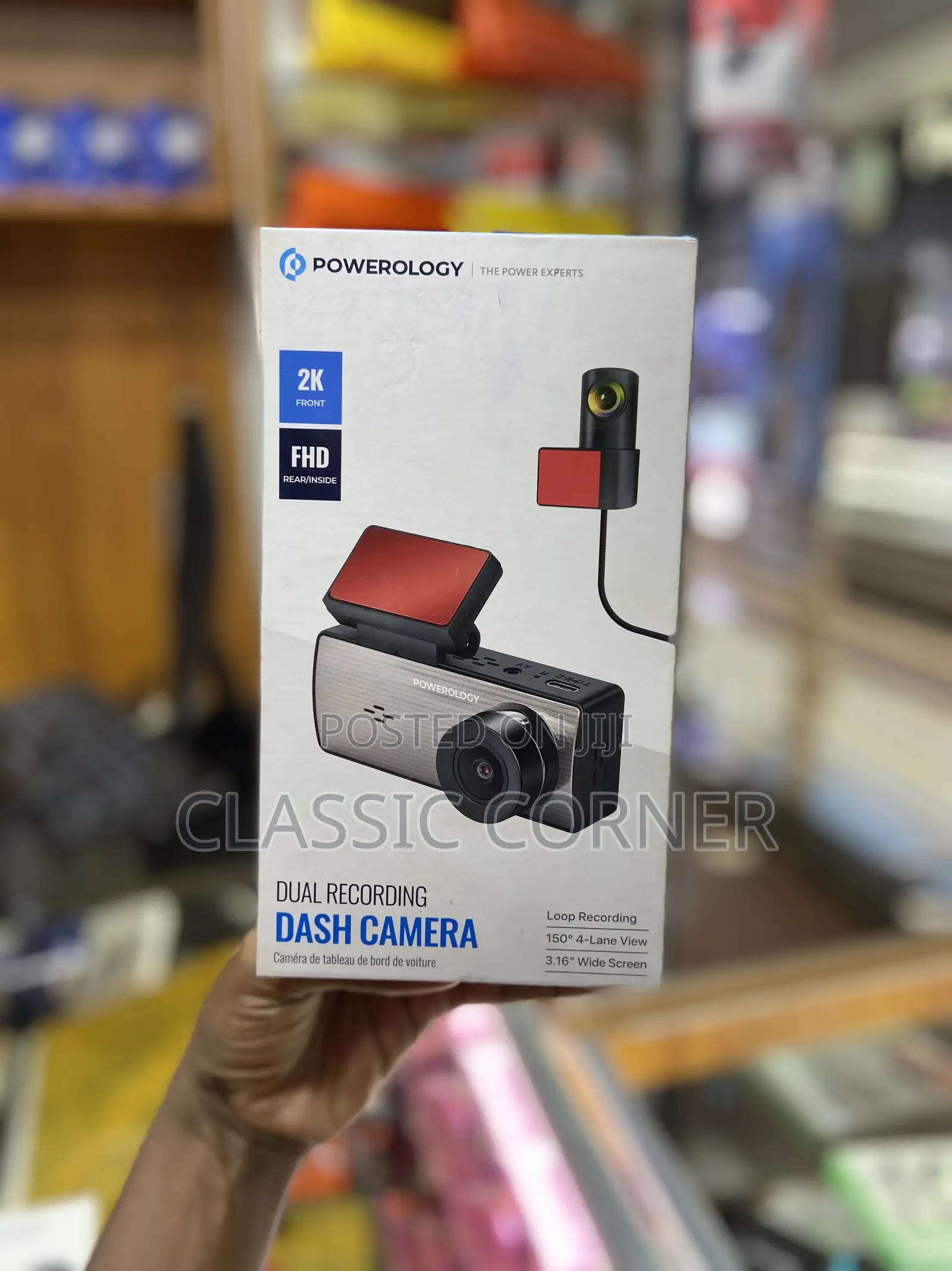 Powerology Dual Recording Dash Camera 3-Axis Accelerometer