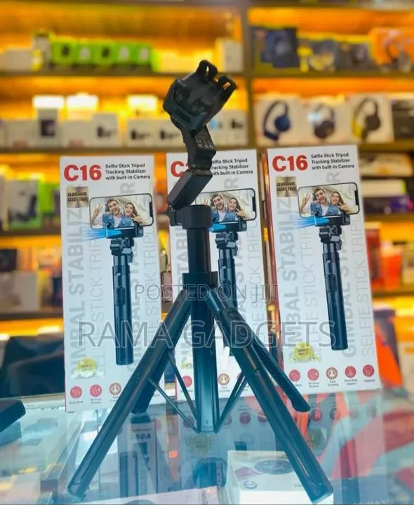 C16 Handheld Gimbal Stabilizer and Selfie Stick Tripod.
