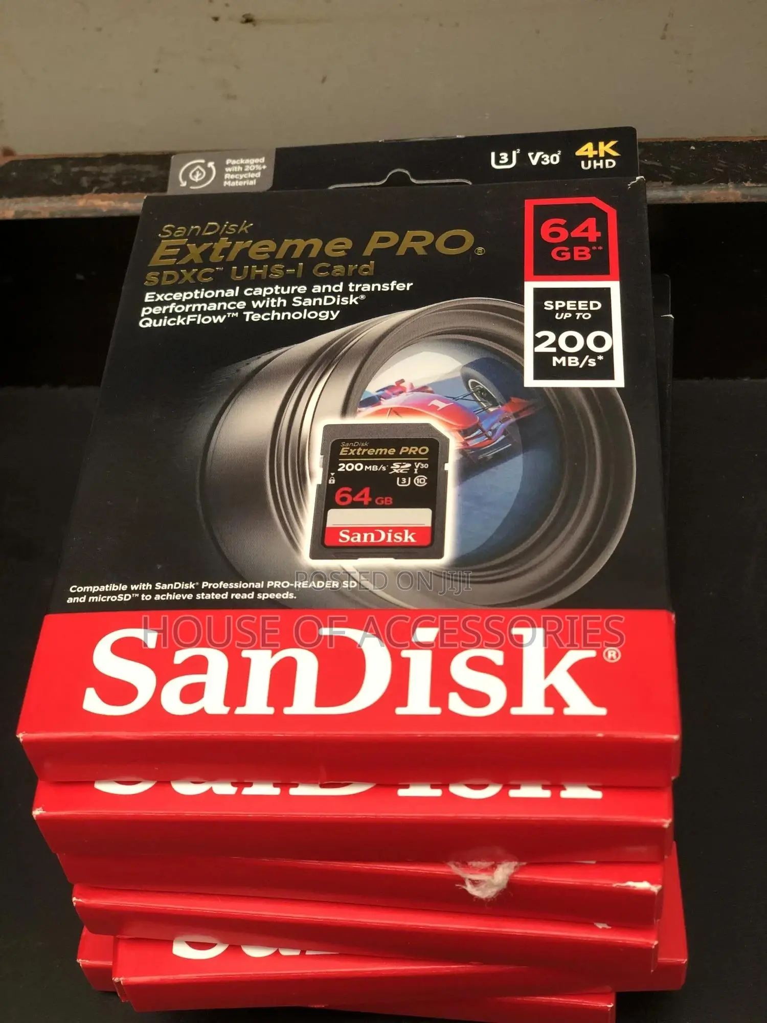 64gb Extreme Pro Camera Sd Card 200mbs