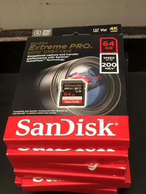 64gb Extreme Pro Camera Sd Card 200mbs