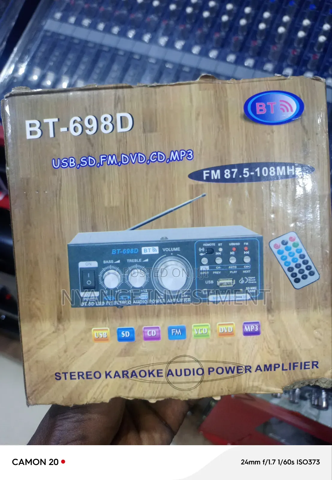 Bt-698d Stereo Karaoke Audio Power Amplifier. Audio, Music Amplifier