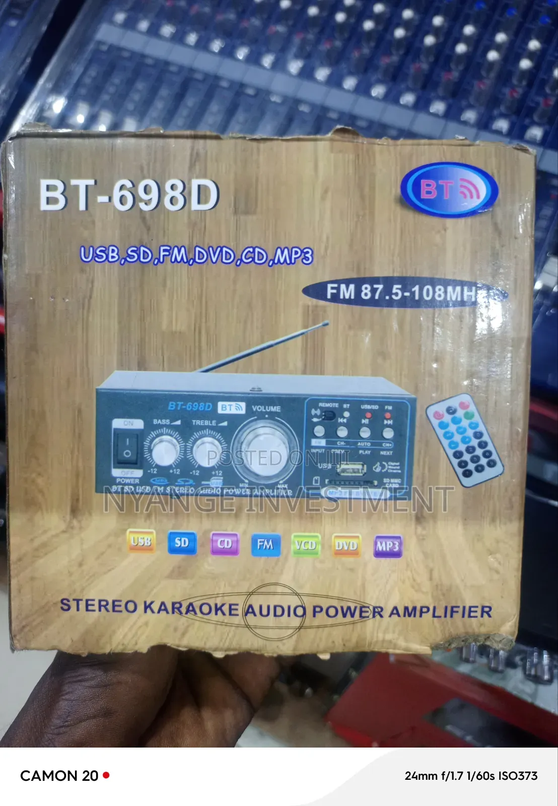 Bt-698d Stereo Karaoke Audio Power Amplifier. Audio, Music Amplifier