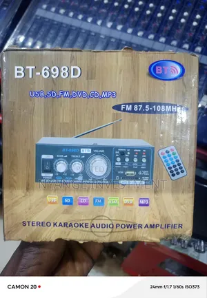 Bt-698d Stereo Karaoke Audio Power Amplifier. Audio, Music Amplifier