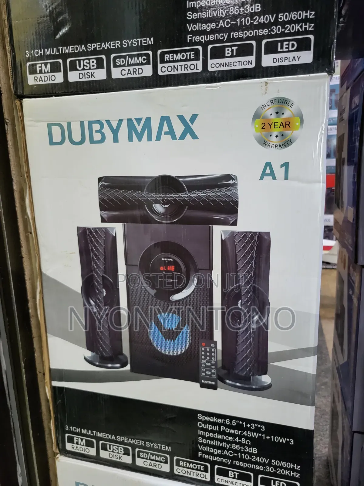 Duby Max A1 Multimedia Speaker With Fm Radio,Usb,Bluetooth