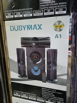 Duby Max A1 Multimedia Speaker With Fm Radio,Usb,Bluetooth
