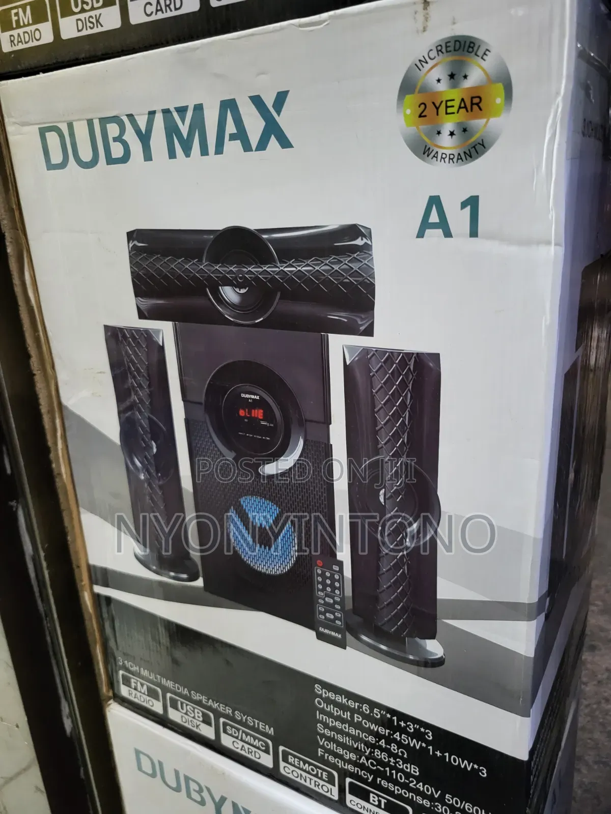 Duby Max A1 Multimedia Speaker With Fm Radio,Usb,Bluetooth