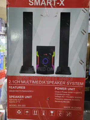 Smart X 2.1ch Multimedia Speaker With Bluetooth, Usb Fm Radio