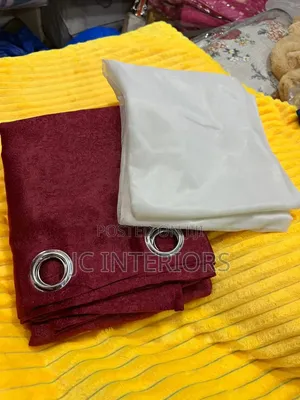 3pcs Plain Curtains ( 2 Curtains, 1 Net/Sheer) 1.5x3meters