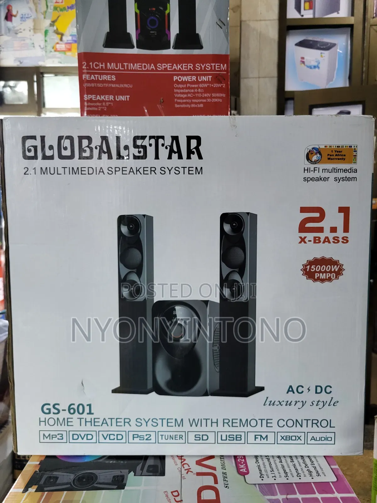 Globalstar 2.1ch Multimedia Speaker With Usb, Bluetooth and Fm Radio