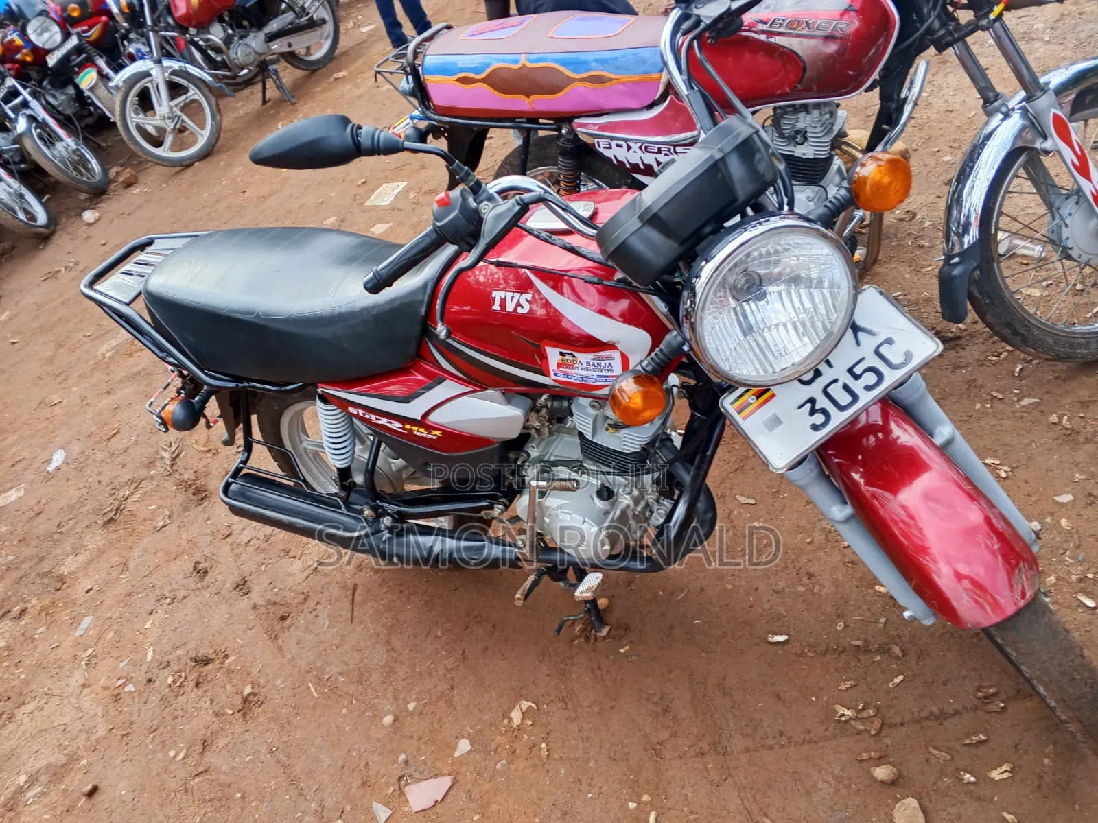 TVS HLX 125 2024 Red