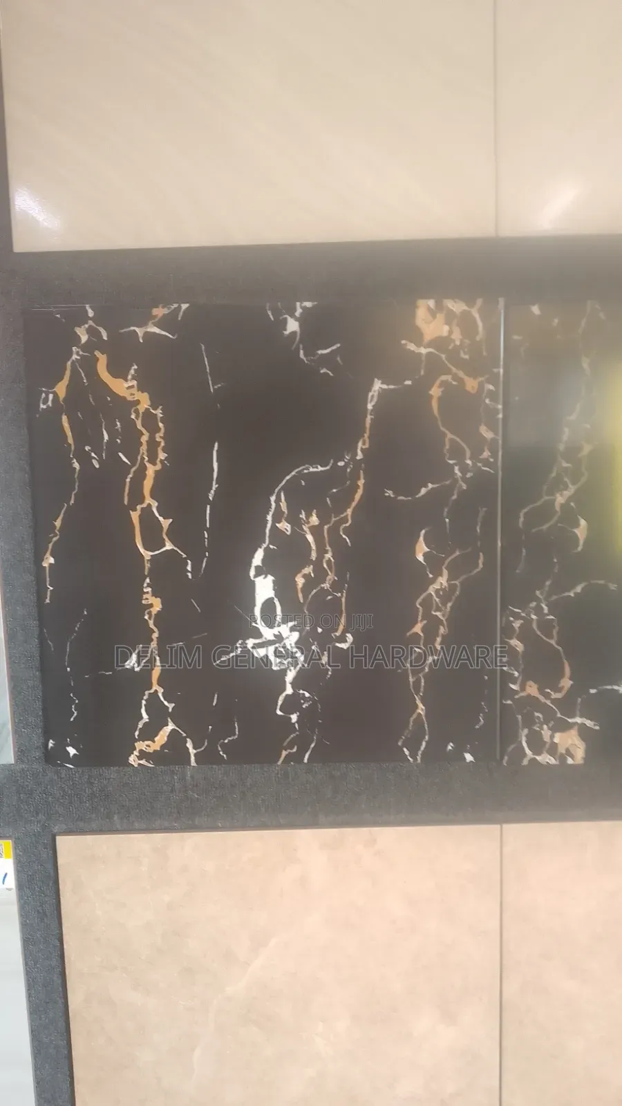 50 by 50 Black Floor Tiles Twyford