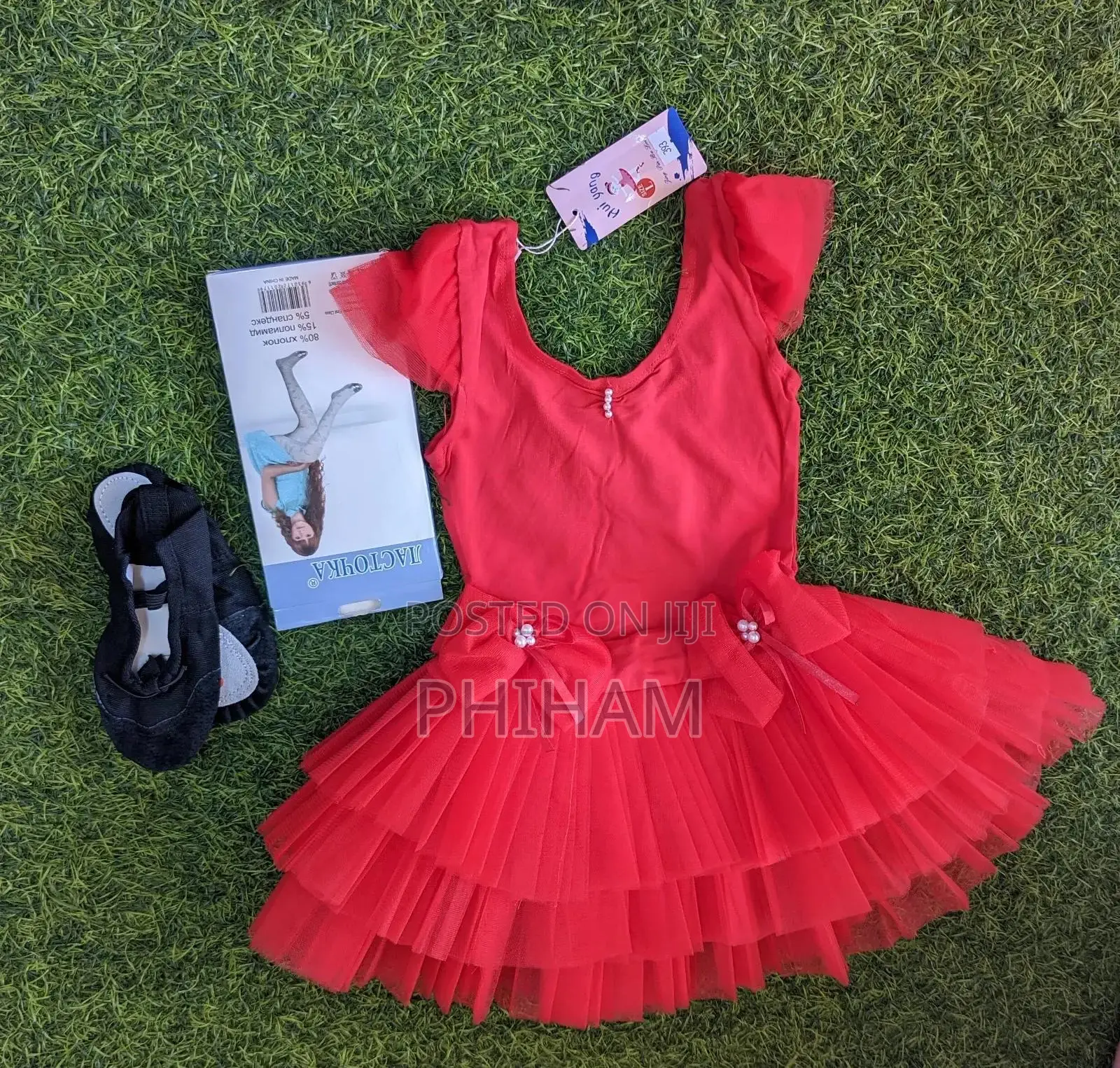 Red Ballet/Ballerina Dress Set