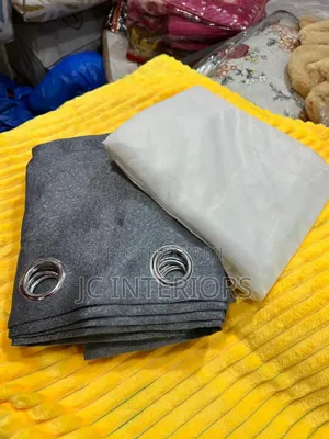 3pcs Plain Curtains ( 2 Curtains, 1 Net/Sheer) 1.5x3 Meters Each