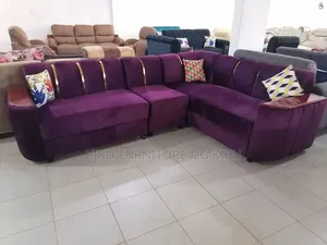 Achieve Maroon Six Seater Sofa Set