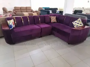 Achieve Maroon Six Seater Sofa Set