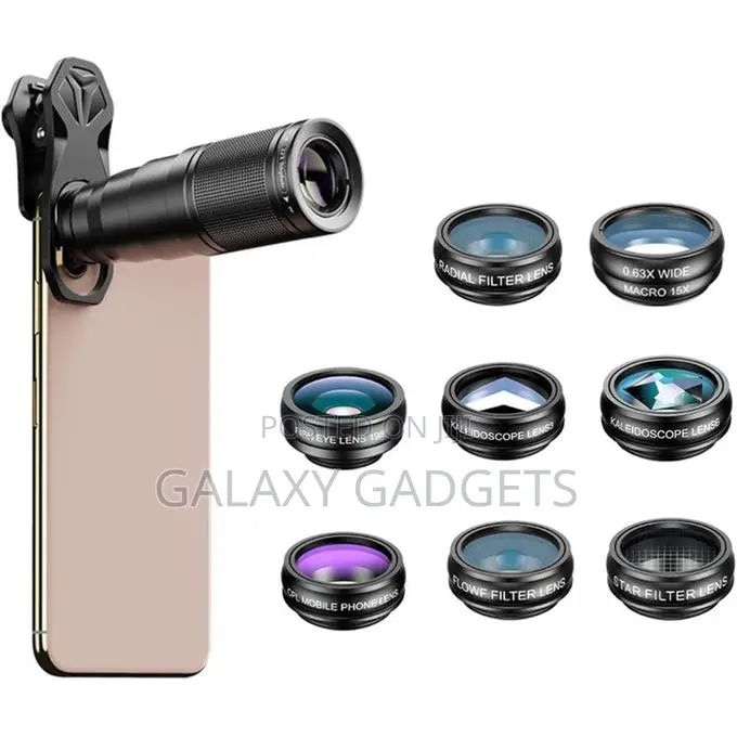 Apexel 9 in 1 Phone Lens Kit - 22x Telephoto Lens